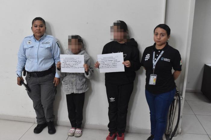 Localizan Policías de Monterrey a niñas extraviadas